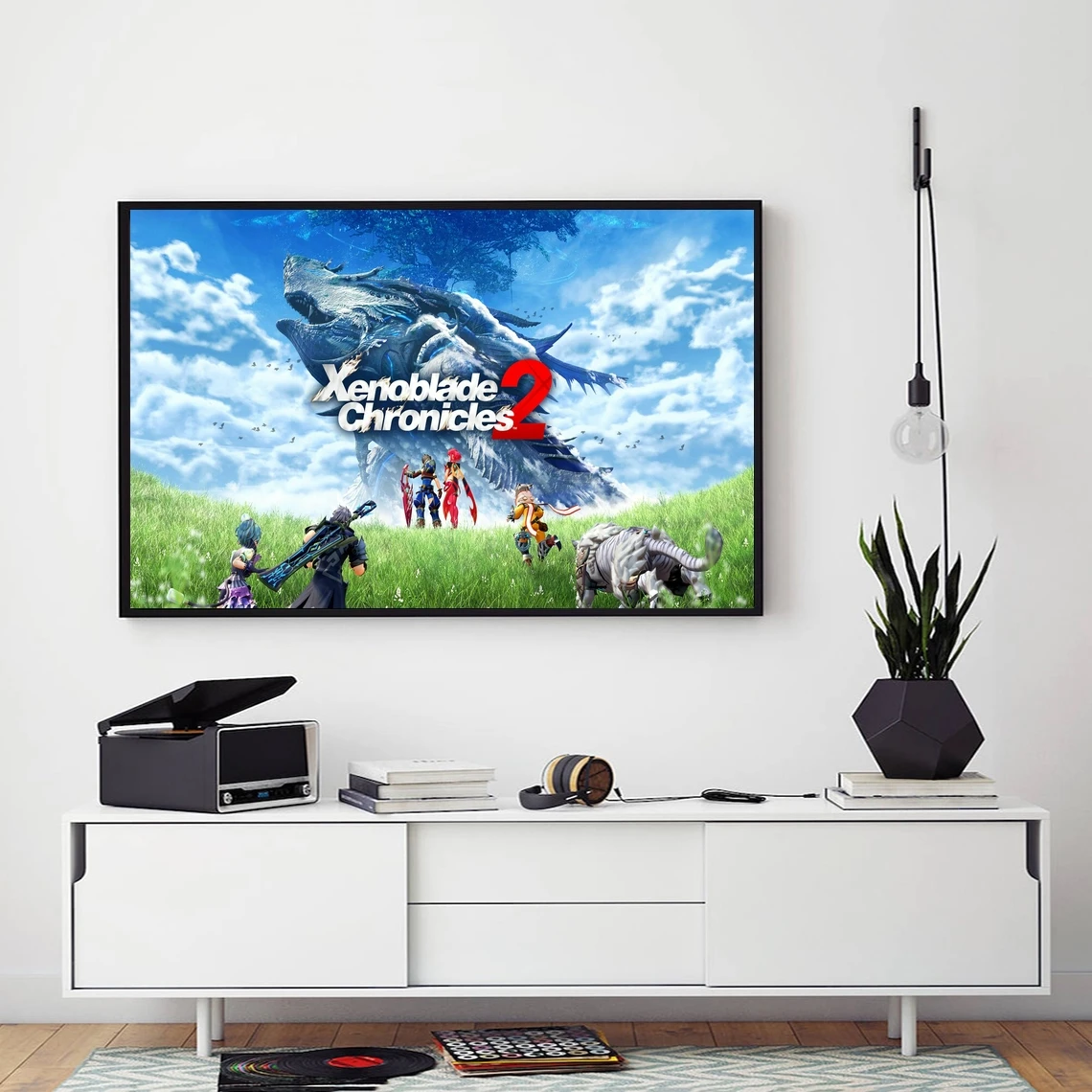 Xenoblade Chronicles 2 Game Poster Art Print Canvas Painting Wall Pictures Living Room Home Decor (No Frame)