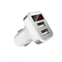 2.1A 2 USB Car Charger 12-24V Car Adapter Socket Quick Car Phone Charger With LED Light For Smartphone Pad Camera