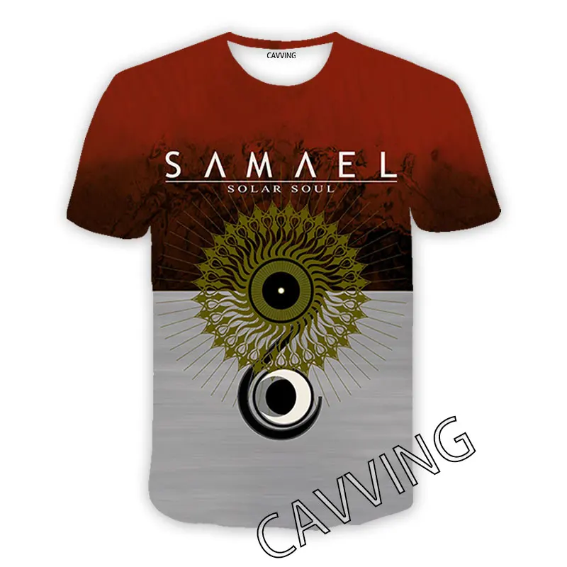 CAVVING 3D Printed  Samael  Band  Casual T-shirts  Hip Hop Tee Shirts Harajuku Styles Tops Clothing for Men/women