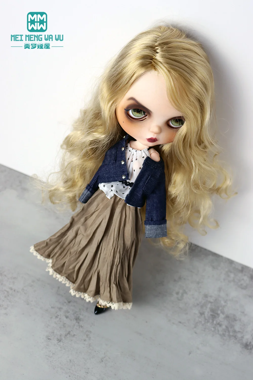 

Fits 28-30cm Blyth Azone OB23 OB24 Toys Doll Clothes Fashion Swagger skirt halter dress Girl's gift