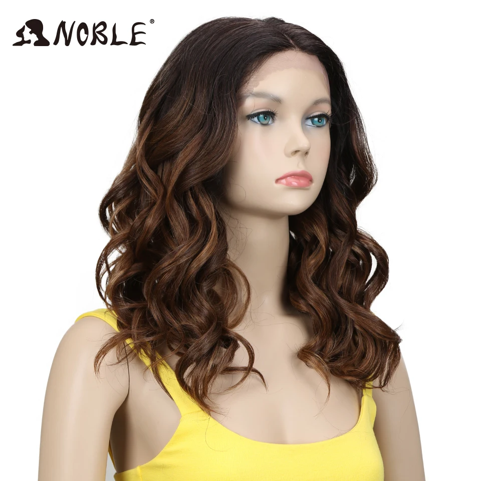 Edle Perücke mit Spitze vorne, 20 Zoll, lockige, gewellte Perücke, Ombré-Blond-Perücke, synthetische Perücken mit Spitze für Damen, Perücke mit Spitze für schwarze Frauen, Cosplay-Perücke. – Detail 26