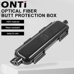 ONTI 10pcs FTTH Drop Optical Fiber Protection Box Cable Rotection Box with SC Adapter Type Waterproof Protected Box