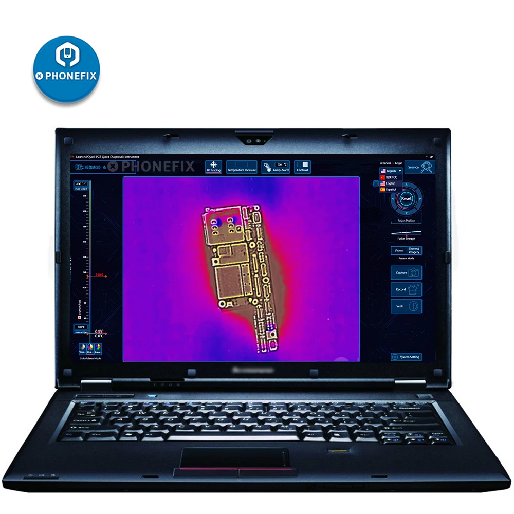 Riparazione della scheda madre del telefono dello strumento di Imaging termico di diagnosi rapida del guasto del pwb della macchina fotografica di