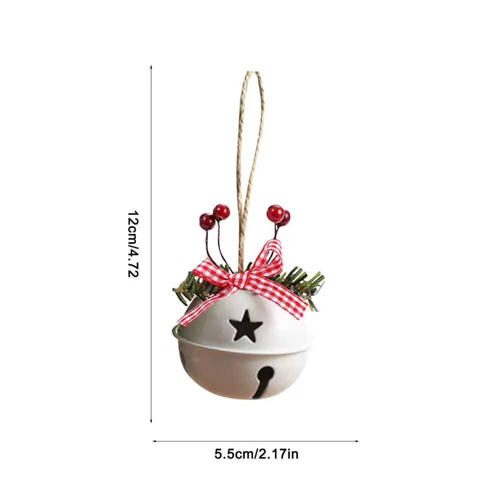 1PC Christmas Bell Red White Green Metal Jingle Bells Christmas Tree Hanging Pendant Ornament Christmas Decoration for Home