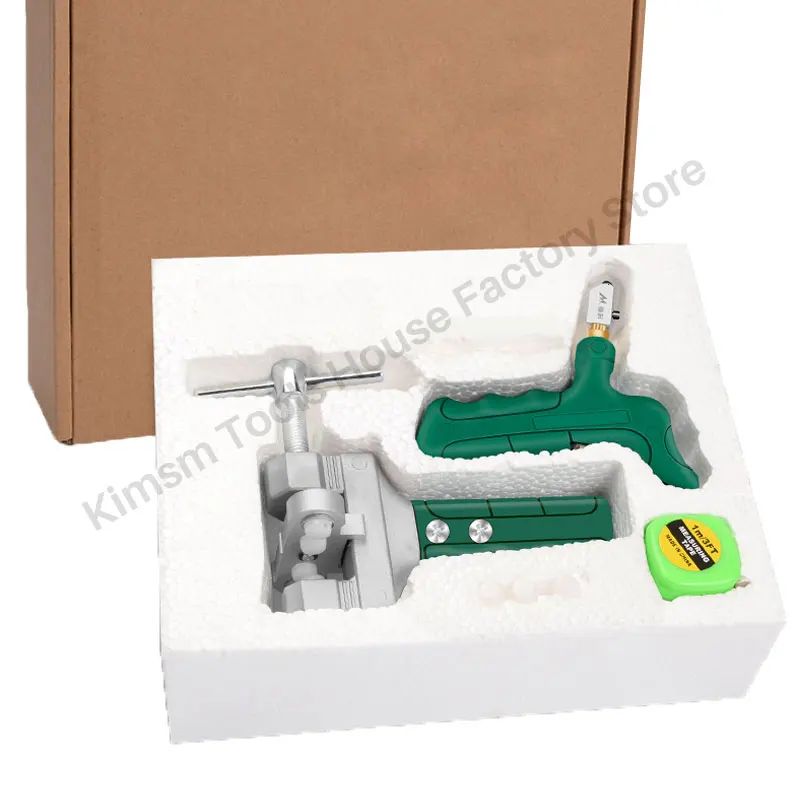 Professionele Glazen Tegel Opener Tool Set Tegel Glas Snijden Combinatie Met Blades Mini Meetlint Accessoires Glassnijder