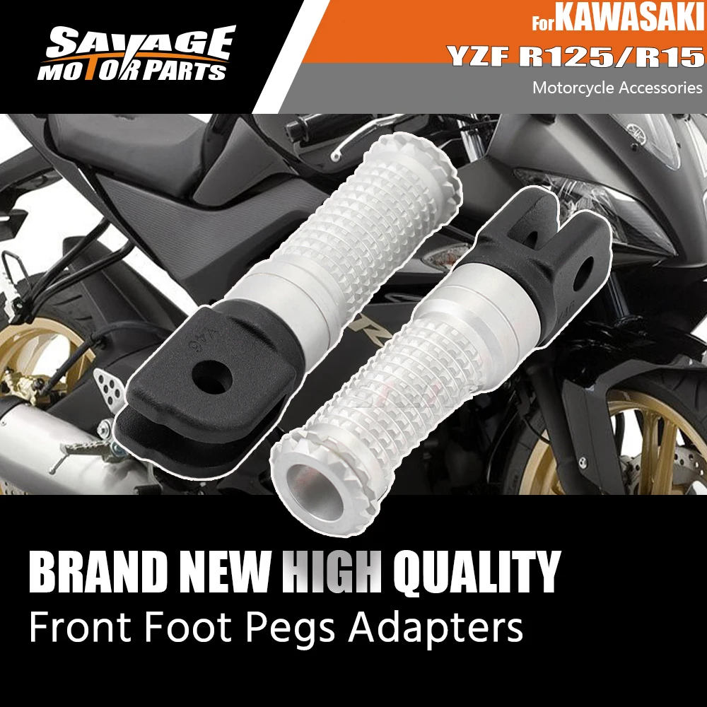 Motorcycle Accessories Front Foot Pegs Adapters For YAMAHA YZF R125 R15 R25 R3 MT FZ 07 10 125 25 15 03 XSR Tracer 700 Footrest