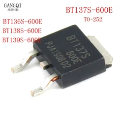 10PCS BT137S-600E TO252 BT137S triac SMD TO252 BT137S-600 BT136S-600E BT139S-600E BT136S-600 BT138S-600E BT139S-600 New IC