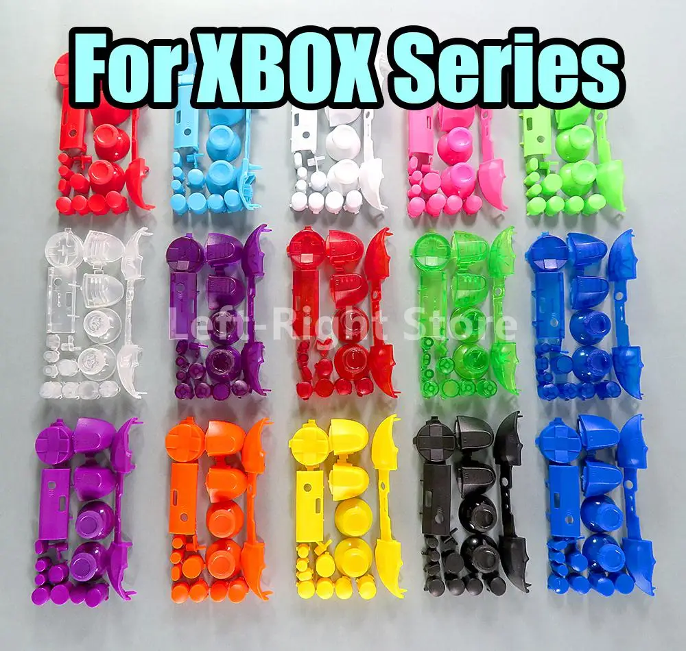5 ensembles pour XBOX série S poignée de jeu en plastique boutons complets ensemble pour XBOX série X contrôleur de jeu bouton complet coque de boîtier complet