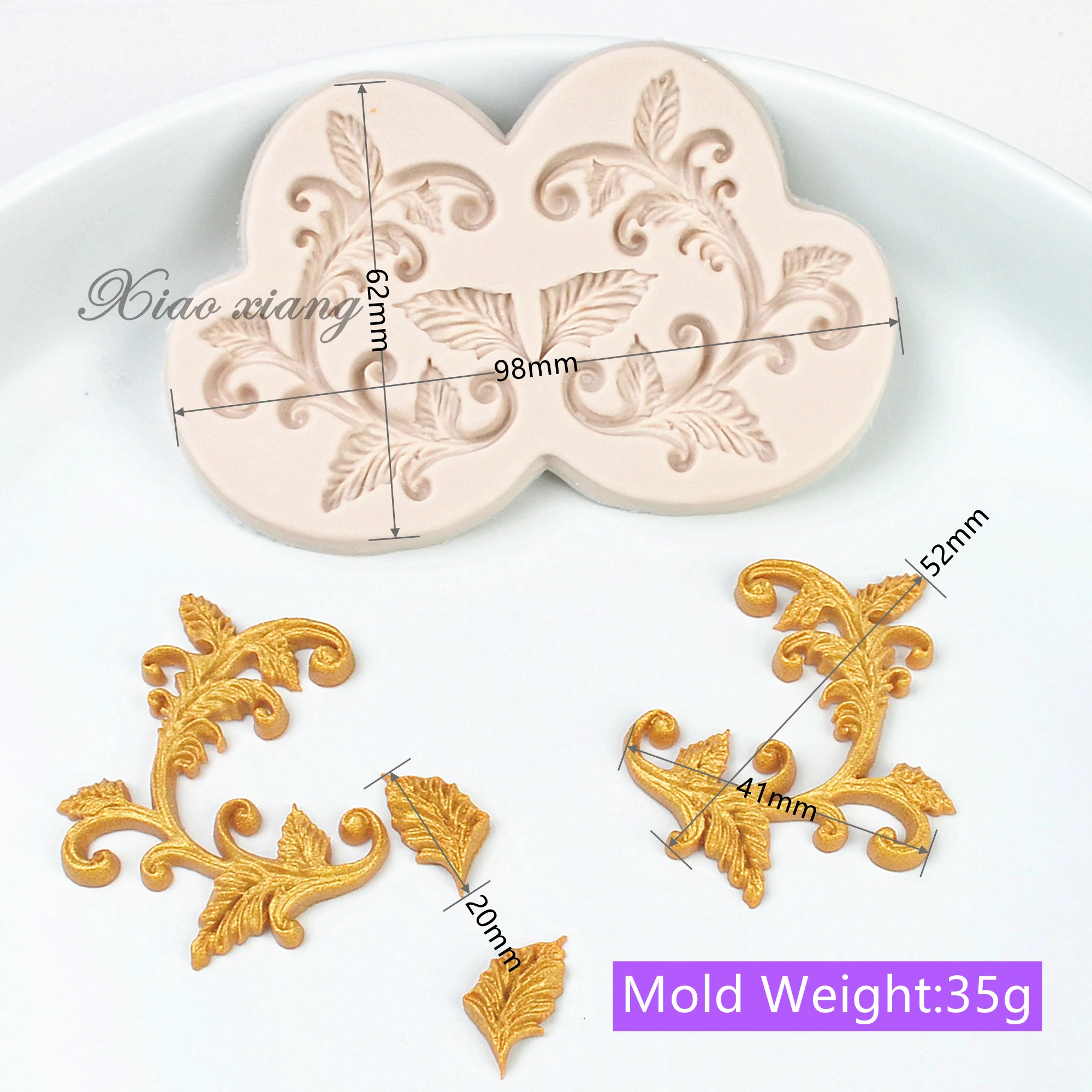 Leaf Flower Vine Lace Silicone Molds Fondant Cake Decorating Tools Kitchen Baking Molds Candy Chocolate Gumpaste Moulds