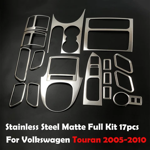 Подходит для Volkswagen Touran 2005-2015. Декоративная накладка на панель переключения передач, подстаканник, вентиляционное отверстие, рамка для стеклоподъемника.