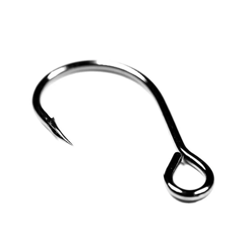 10pcs Fishing Hooks Set High Carbon Steel Inline Single Hook Jig Barbed Fishhook Fishing Tackle Accessories assist hooks for jig