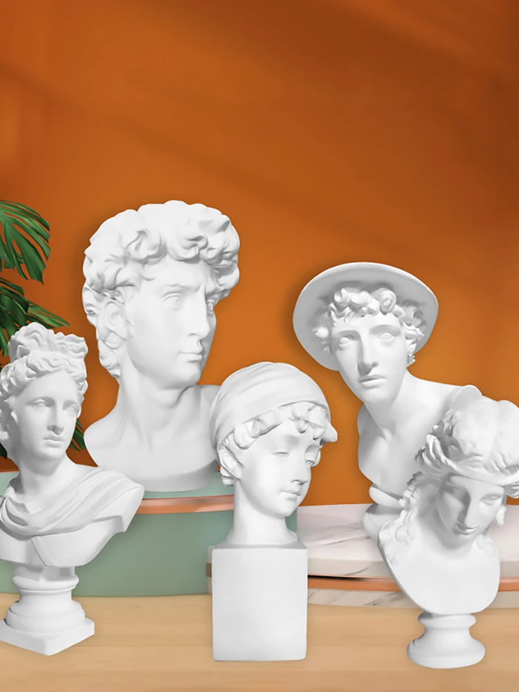 ديفيد رئيس الجص تمثال فينوس الزفاف الديكور الحلي الشمال ديكور المنزل الإله اليوناني القديم أبولو النحت غرفة ديكور