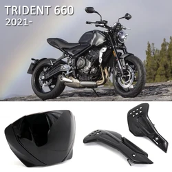 Motorcycle Accessories Windshield Windscreen Deflector Side Engine Belly Protection Plates Lower Fairing 2021 For Trident 660