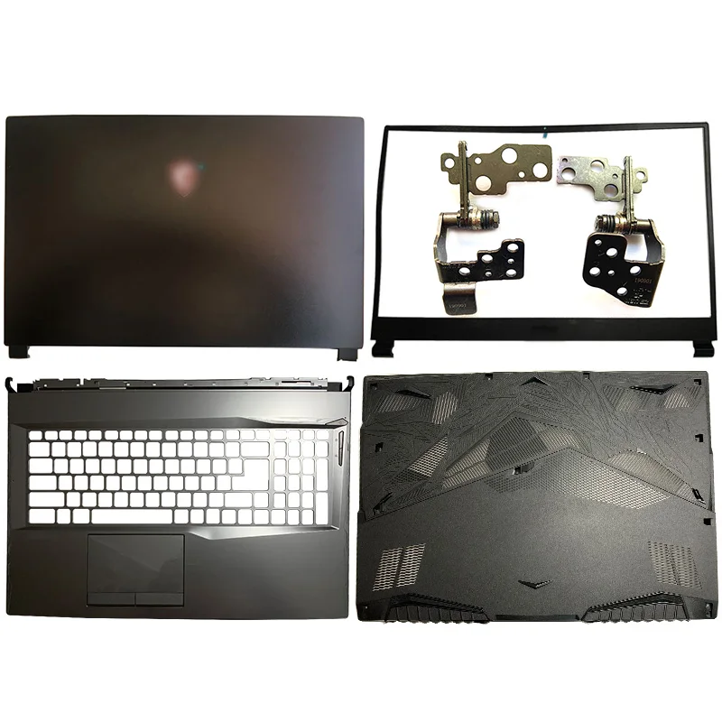 Original NEW Laptop LCD Back Cover/Front Bezel/Hinges/Palmrest/Bottom Case For MSI GL75 MS-17E2 MS-17E4