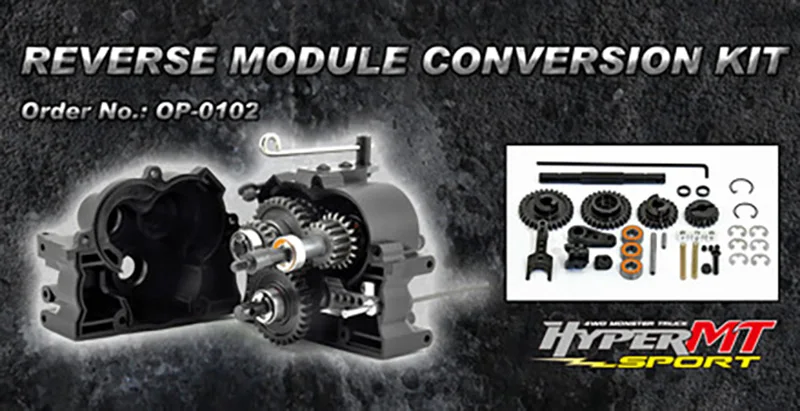 OFNA/HOBAO RACING OP-0102 HYPER MT REVERSE CONVERSION KIT FOR 1/8 HYPER MT/ MT PLUS MONSTER TRUCK