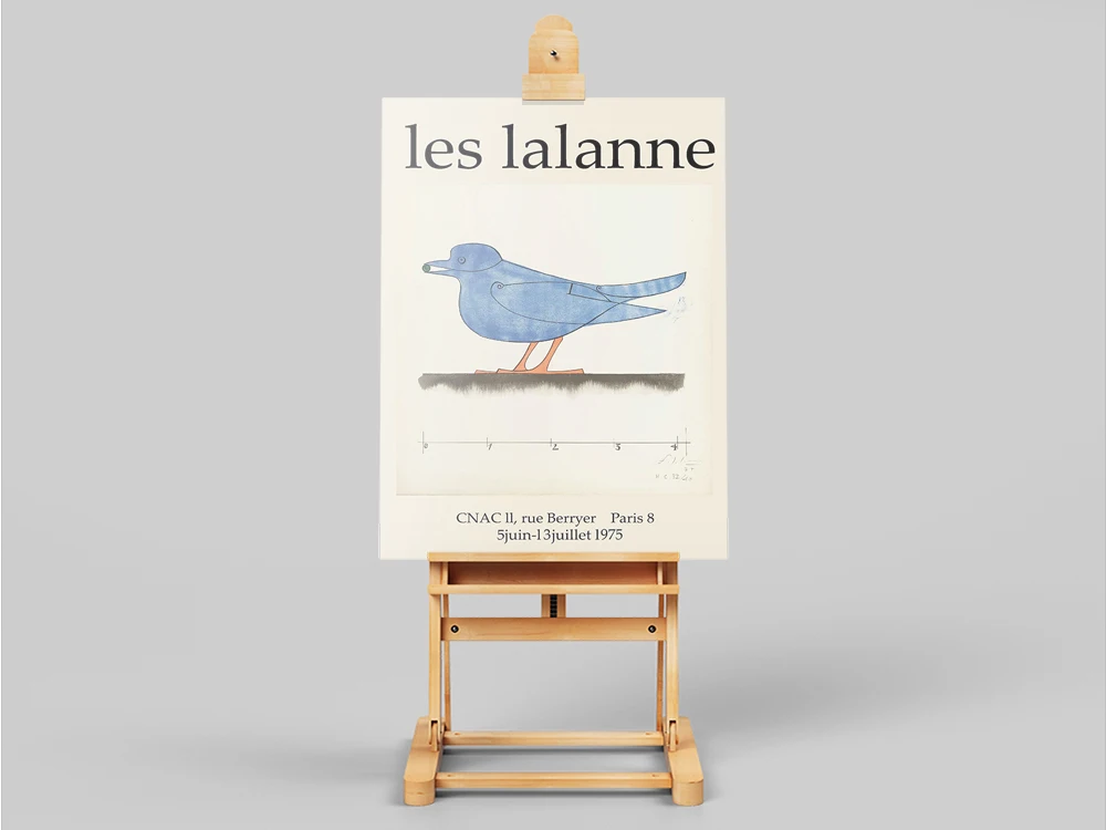 Les Lalanne bird poster, Lalanne Exhibition poster, Les Lalanne, Lalanne exhibition art, Bird art poster