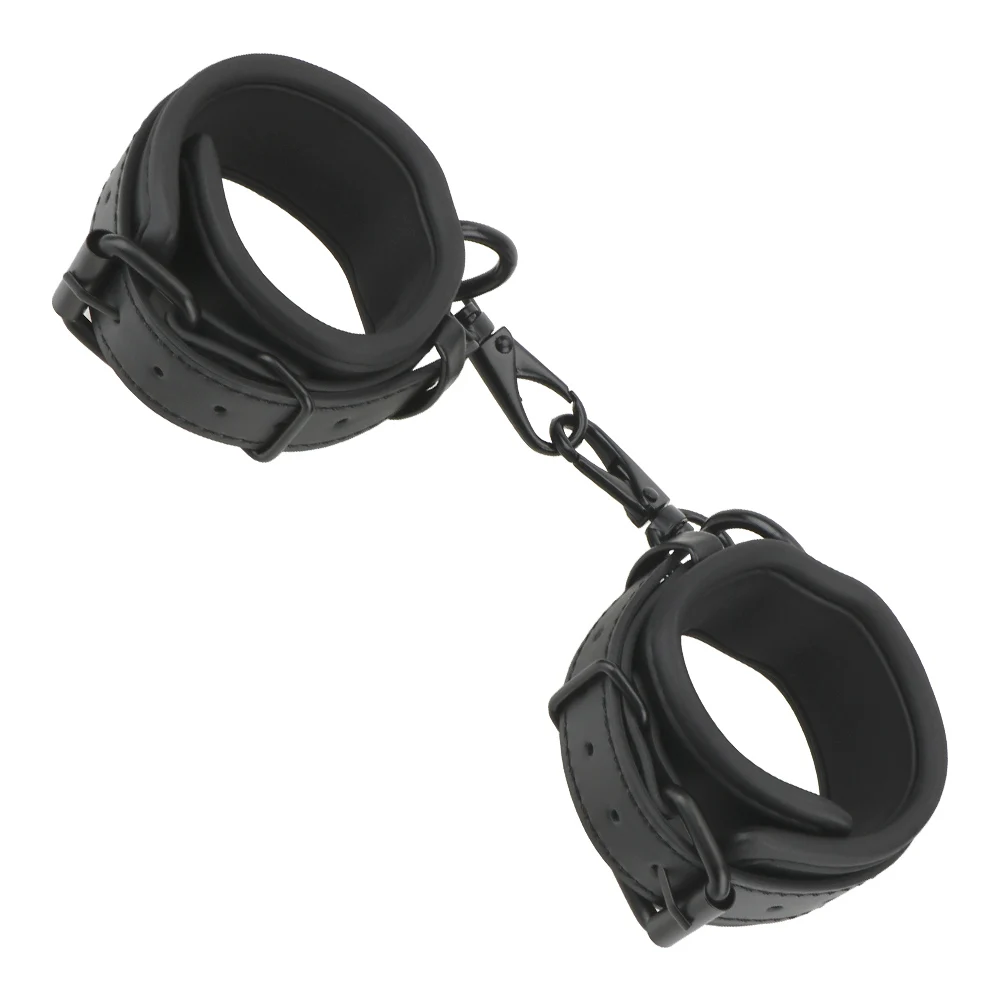 Sexy Adjustable Leather Handcuffs For Sex Toys For Woman Couples Hang Buckle Link Bdsm Bondage Restraints Exotic Accessories