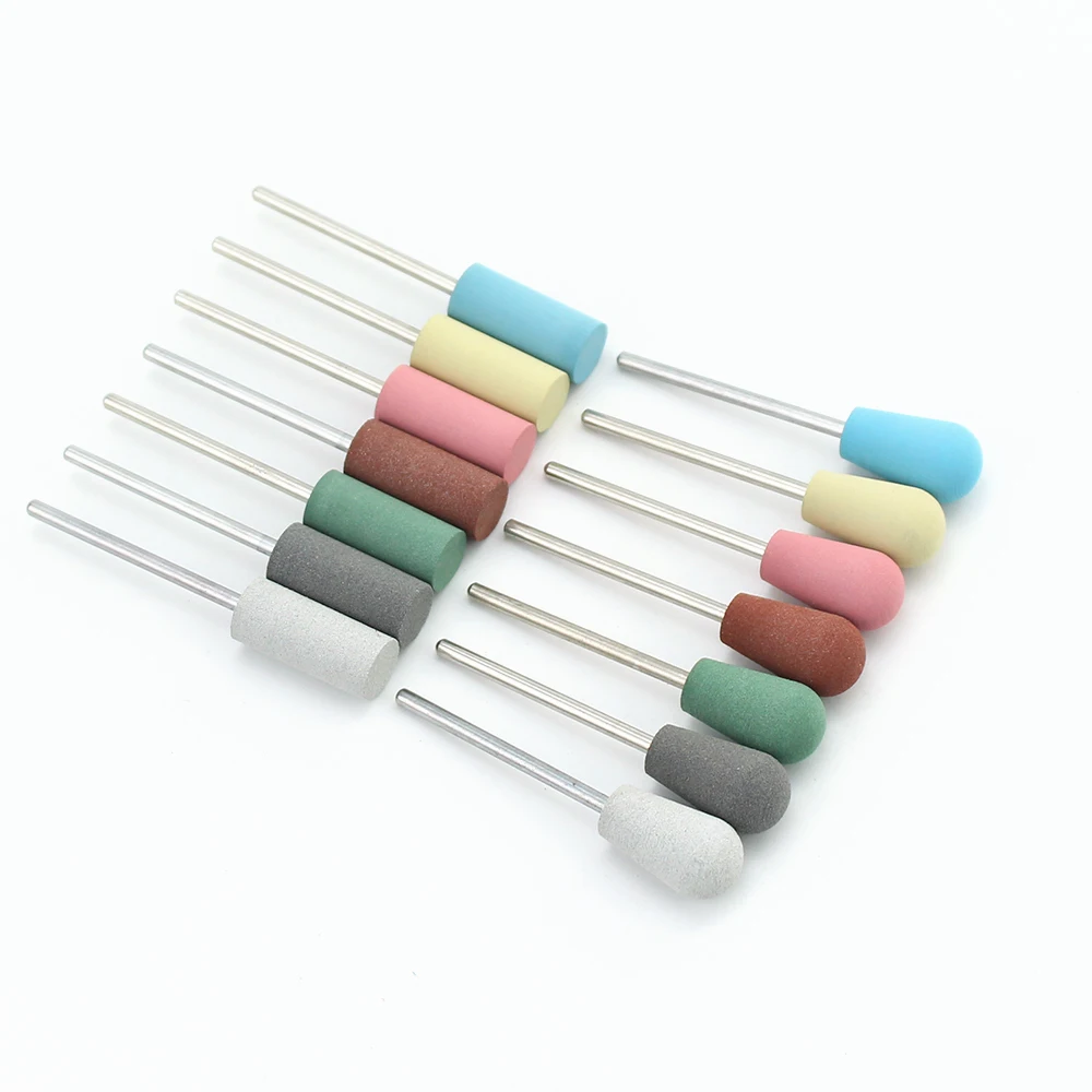 Brocas de goma de silicona para uñas, 1 piezas, pulidora rotativa para manicura