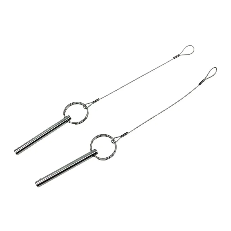 2 PCS Surveying Pole Plug Surveying Pole Quick Release Pins Fit all Surveying Pole Bolt Nose 65mm Length Rod Diameter 6MM