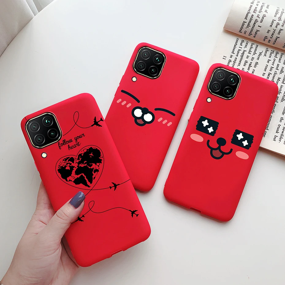 Case For Huawei P40 lite 4G Fashion Matte Cute Girl Flower Silicone Phone Cases For Hauwei P40 lite P40lite P 40 lite Funda Capa