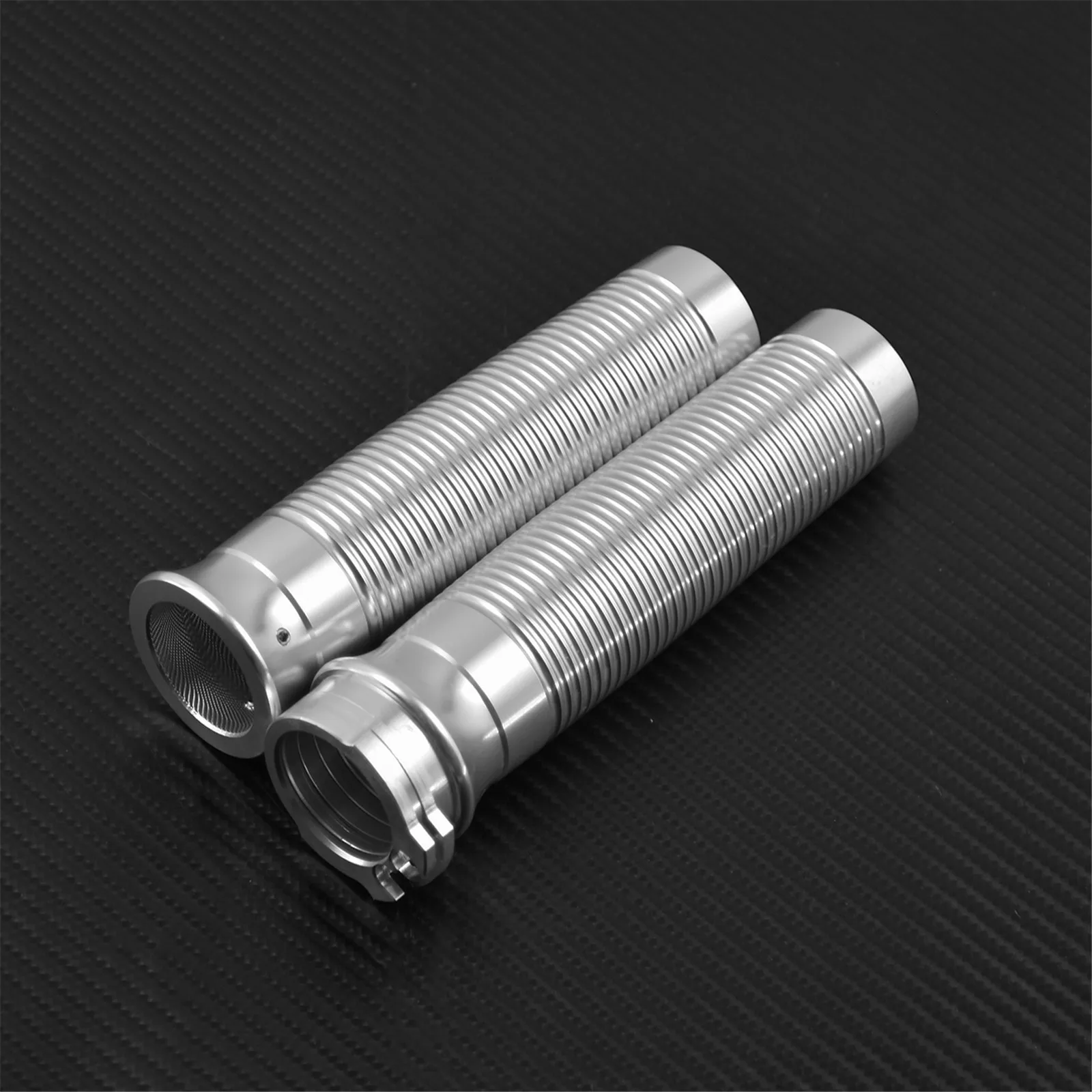 Motorcycle 1\'\' 25mmAluminum Handlebar Hand Grips Black/Chrome For Harley Chopper Bobber Sportster 883 Dyna Softail Street Bob