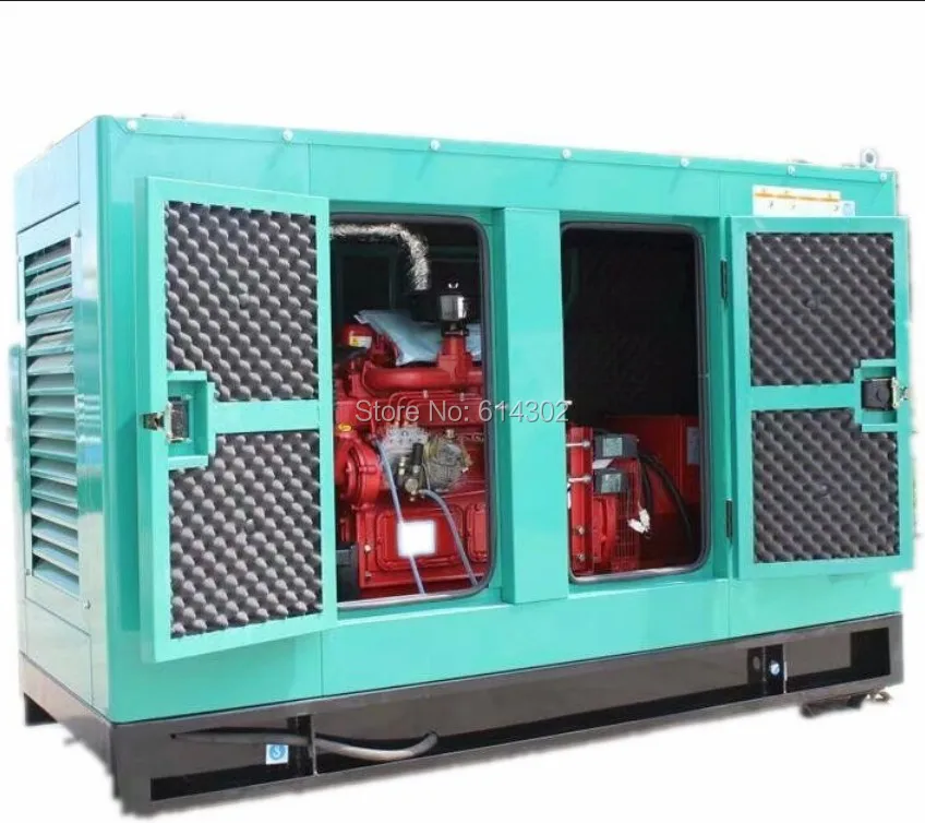 China 50kw soundproof /silent diesel generator with brushless alternator with ZH4105ZD diesel engine for home power