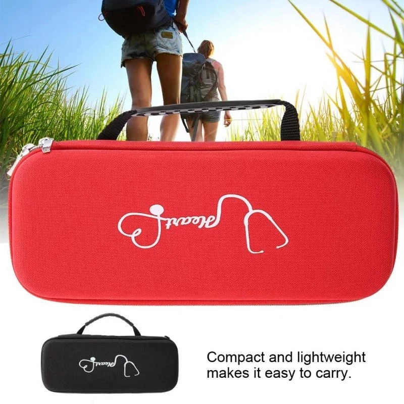 Pocket Portable EVA Carrying Organizer Case Storage Pouch Hand Bag Hard Cover Box for Stethoscope Medical Health Kit