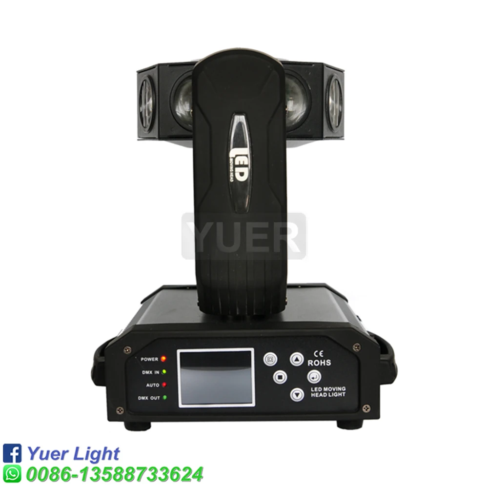 Imagem -04 - Magnético Single Flying Led Light Cree Lâmpada Beads Rgbw Led Moving Head dj Disco Stage Prom Bar Party Dance Floor Clube 8x40w