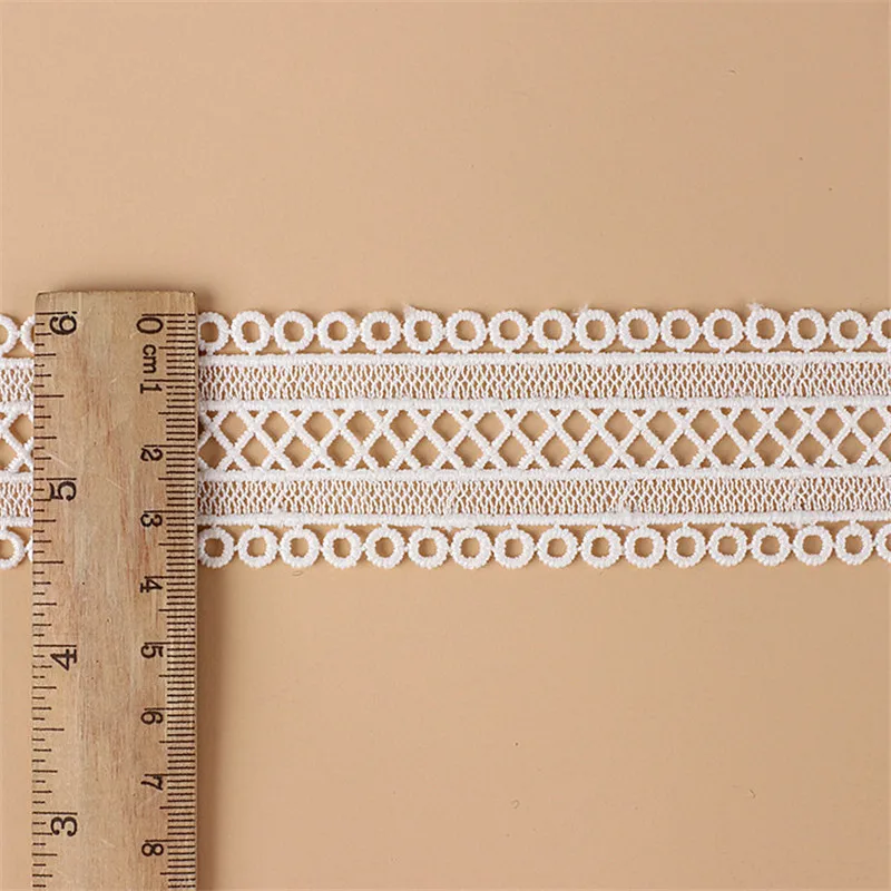 High Quality Beautiful Black Lace Ribbon Tape 4 cm Wide Embroidered Lace Trim DIY Sewing Decoration African Lace Fabric