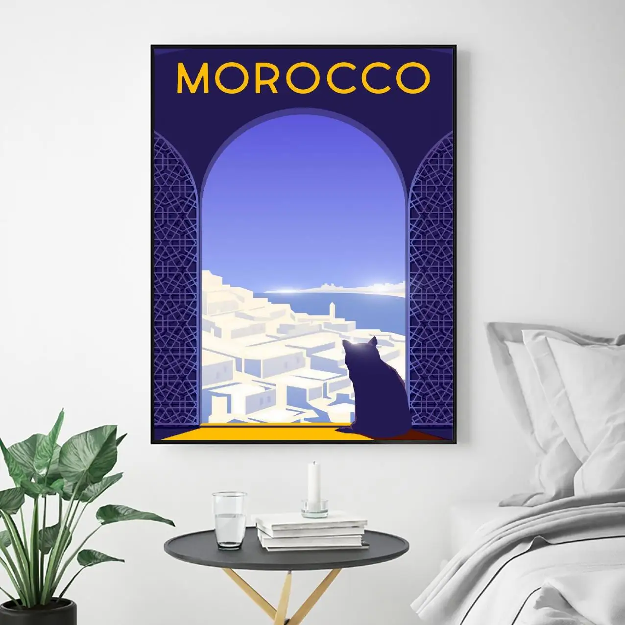 Morocco Travel Art Canvas Poster Print Home Decor Painting No Frame