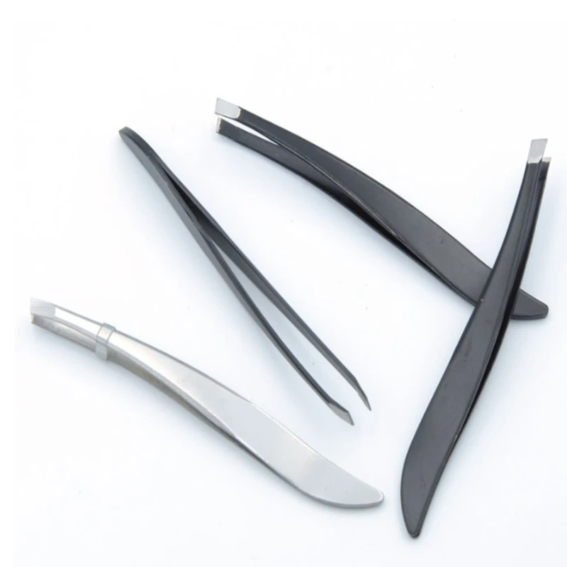 

3000pcs/lot Professional Stainless Steel Tweezer Eyebrow Face Nose Hair Clip Remover Tool