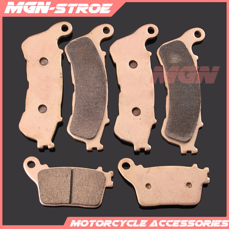 Motorcycle metal sintering brake pads For HORNET 600 CBF600 2007 2008 2009 2010 2011 2012 2013 CBR600F 11-16 12 13 14 15 ABS