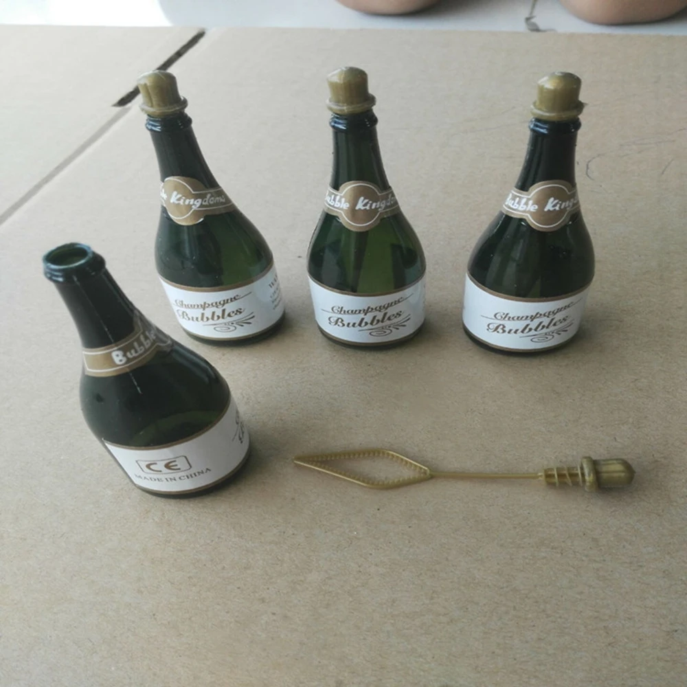 Mini Champagne Bubbles for Wedding Party, White Cake Bottles Decors, Happy Birthday Festival Celebration, Ornament, 50PCs - Image 4