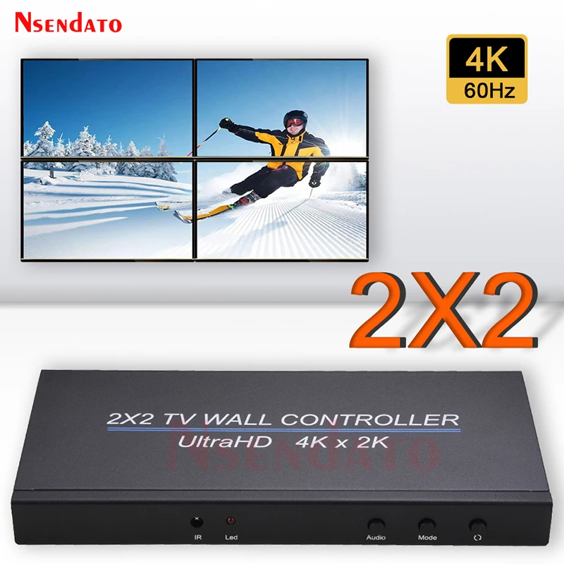 

HDMI TV Video Wall controller Processor 2x2 4k 60Hz 1080P 2x1 3x1 1x3 1x2 4x1 1x4 HDMI Video Screen Stitching Processor Splicer