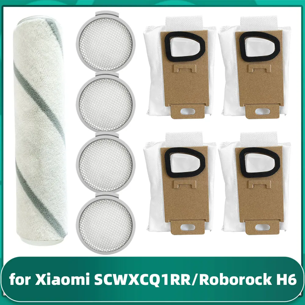 Compatible For Xiaomi Mijia Mi Vacuum Cleaner SCWXCQ1RR / Roborock H6 Vacuum Replacement Parts Soft Brush Pre Filter Dust Bag