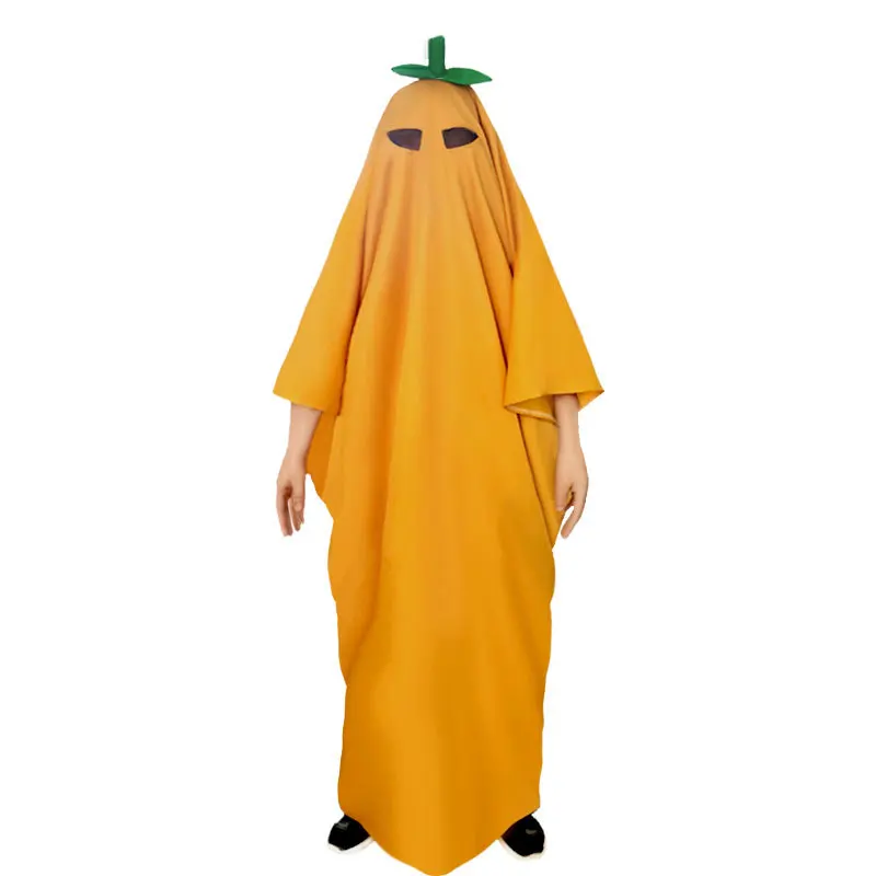 Crianças adulto halloween cosplay capa de abóbora férias fantasma cosplay engraçado traje crianças roupas manto robe