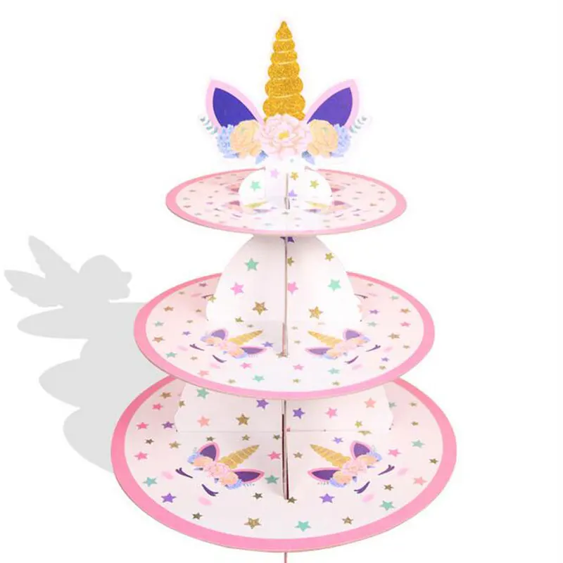 Party Supplies Cupcakes Holder Unicorn Cake Stand Candy Cake Display Stan Kids  Birthday Cake Deco cake topper wedding