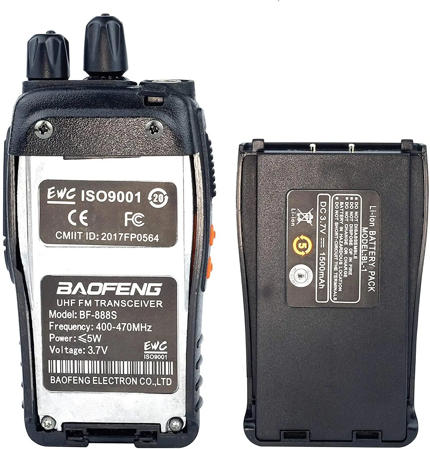 2pcs/lot baofeng BF-888S Walkie talkie Two-way radio set BF 888s UHF 400-470MHz 16CH walkie-talkie Radio Transceiver