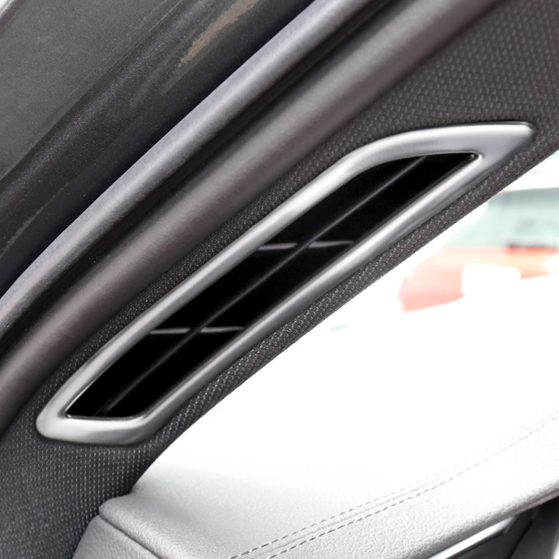 Stainless Steel Air Conditioner Vents Cover Trim For Audi A6 C8 2019 Silver Car Door Audio Speaker Frame Decoration Decals