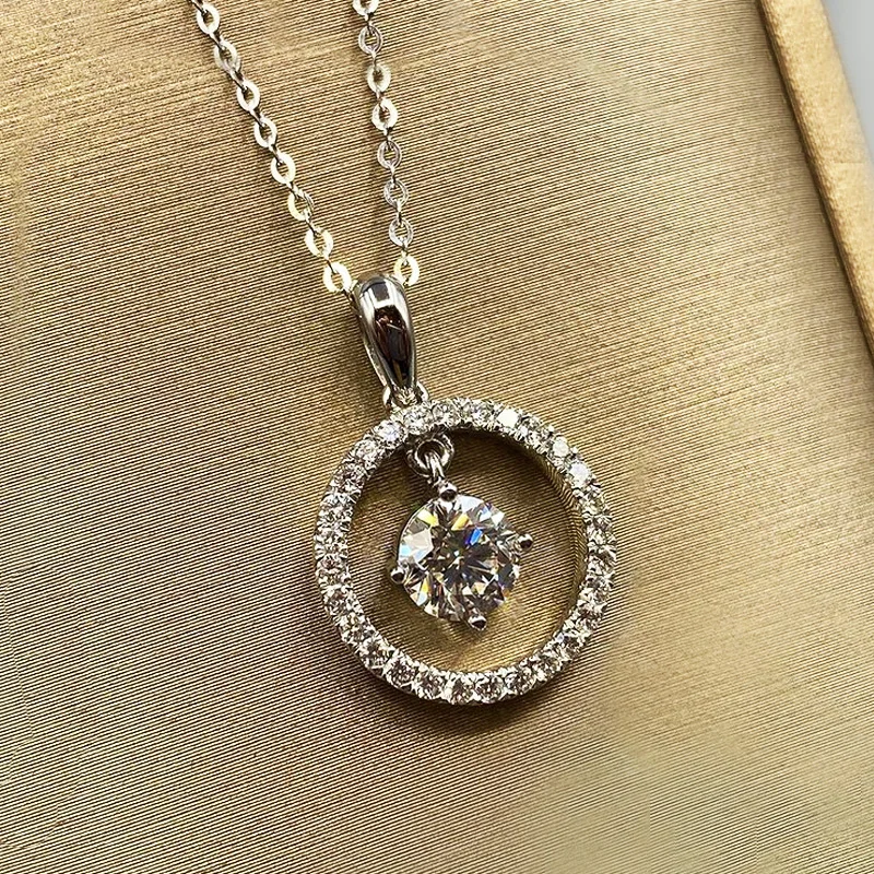 Huitan Active Pendant Necklace with Dazzling Cubic Zirconia Fashion Accessories for Women Delicate Necklace Silver Color Jewelry