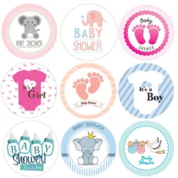 4.5cm Lovely Baby Party Stickers Gender Reveal Party Gift Labels Sticker DIY Crafts Kids Gift Birthday/Baby Shower Decorations
