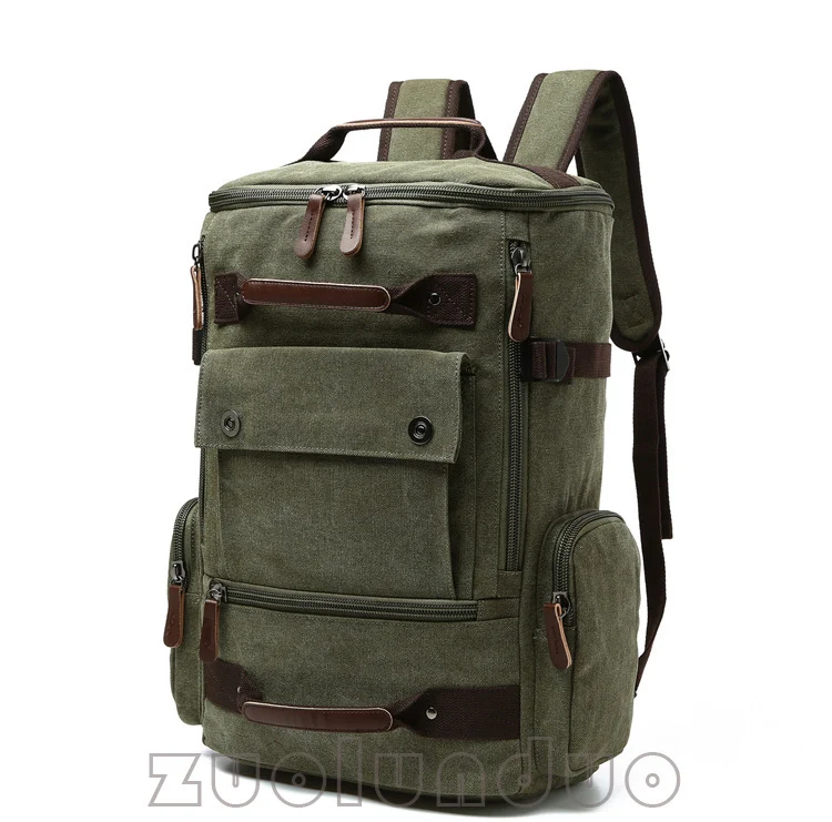 Männer Rucksack Vintage Leinwand Rucksack Schule Tasche männer Reisetaschen Große Kapazität Rucksack Laptop Rucksack Tasche Rucksack – Detail 12