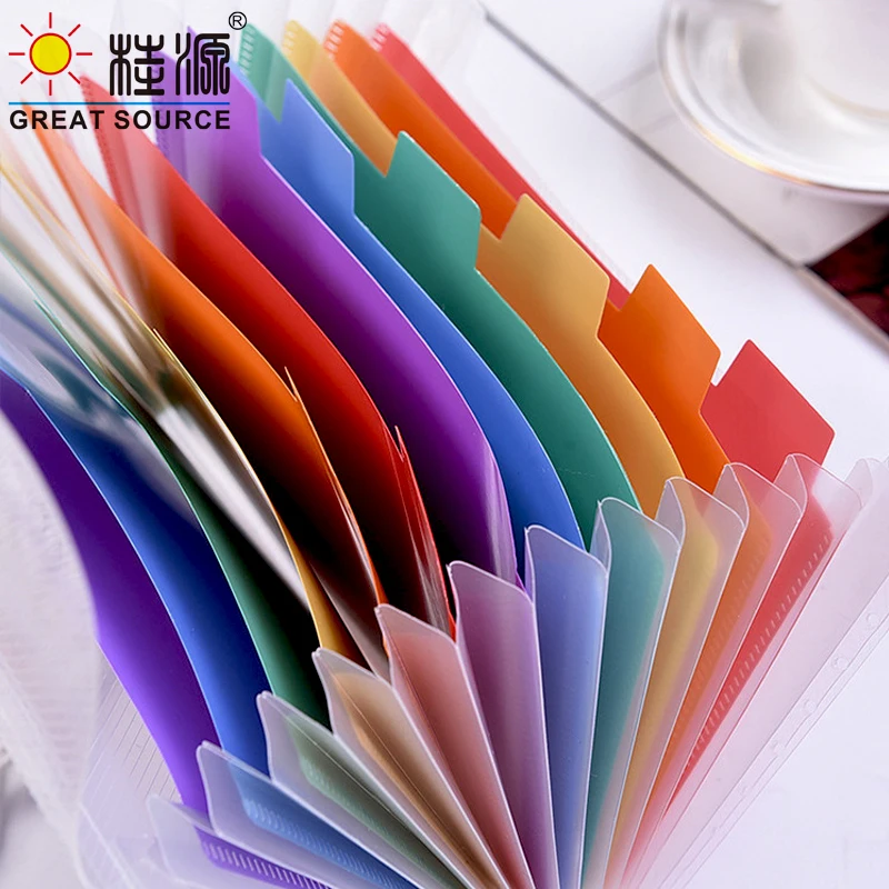 MQQ Expanding File Folder 12 Layers File Organiser Portable Bag A6 File Storage 178*105*30mm(L7.01