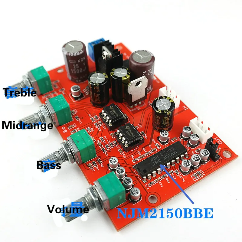 SOTAMIA NE5532 Tone Preamplifier Board NJM2150 BBE Treble Mid Bass เสียงควบคุมระดับเสียง Preamp บ้านเครื่องขยายเสียง