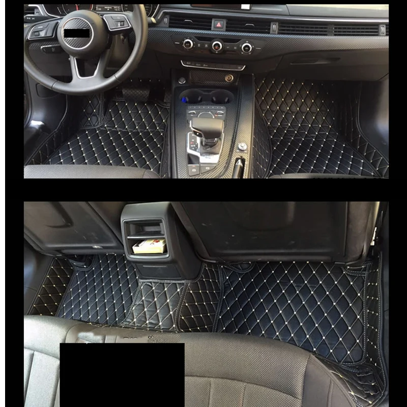 

leather car floor mat rug carpet for audi a4 B7 B8 2004 2005 2006 2007 2008 2009 2010 2011 2012 2013 2014 2015 2016