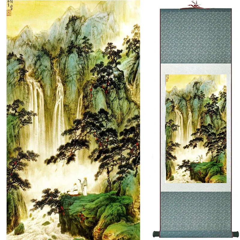 

landscape painting Home Office Decoration Chinese scroll painting Mountains and river painting 2019081223