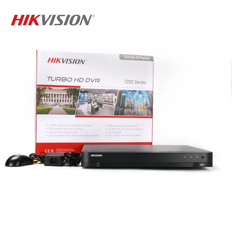 Hikvision Original English Version Turbo HD DVR DS-7216HQHI-K2 16ch 4MP HDTVI/HDCVI/AHD/CVBS Signal HDMI output at up to 4K