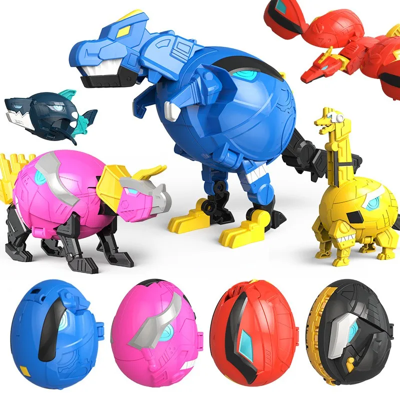 

Mini Force Super Gino Power Transformation Eggs Robot Toys Action Figures MiniForce X Simulation Animal Deformation Dinosaur Toy