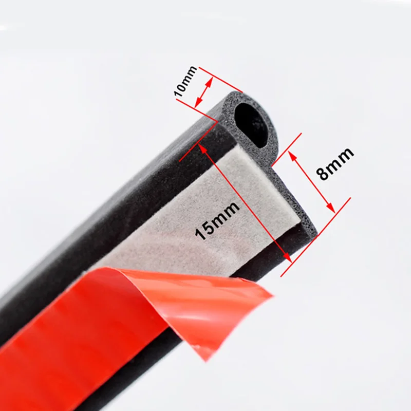 9 Shape Auto Rubber Seals Car Door Sealing Strip for Car Noise Insulation Soundproofing Car Rubber Seal