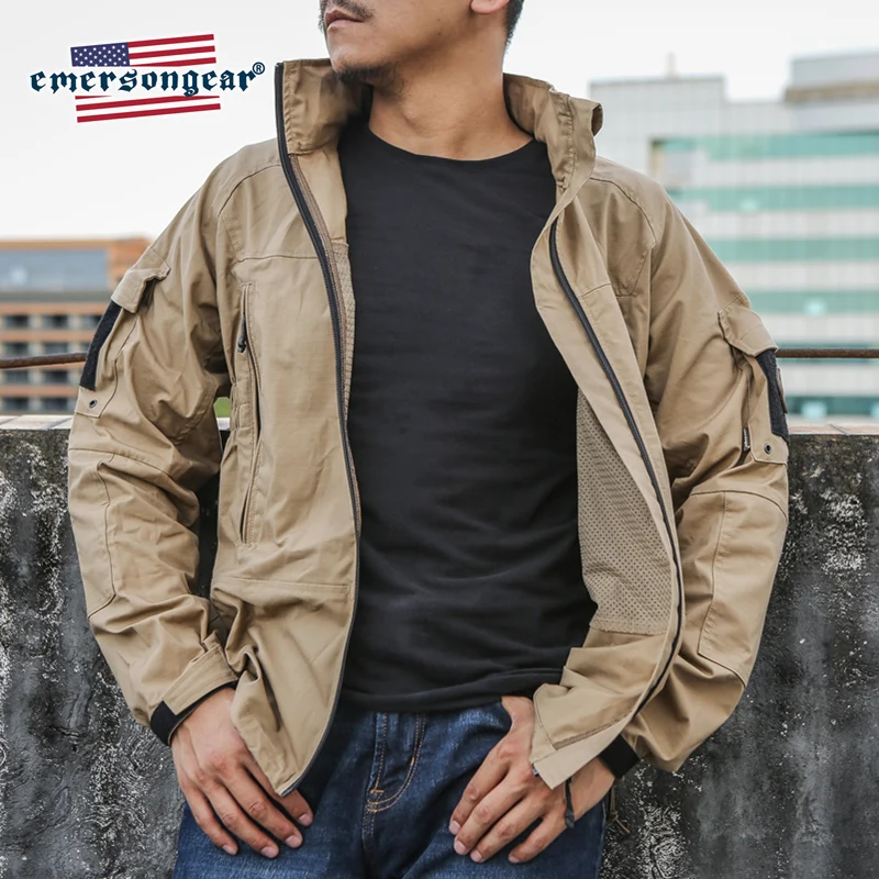Chaqueta combate Emersongear PCU – Cortavientos protección exterior